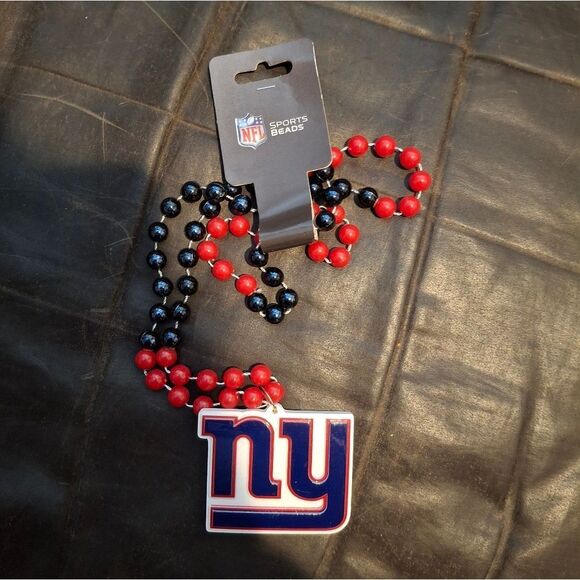 NFL NY Giants Beaded Necklace - Picture 1 of 4